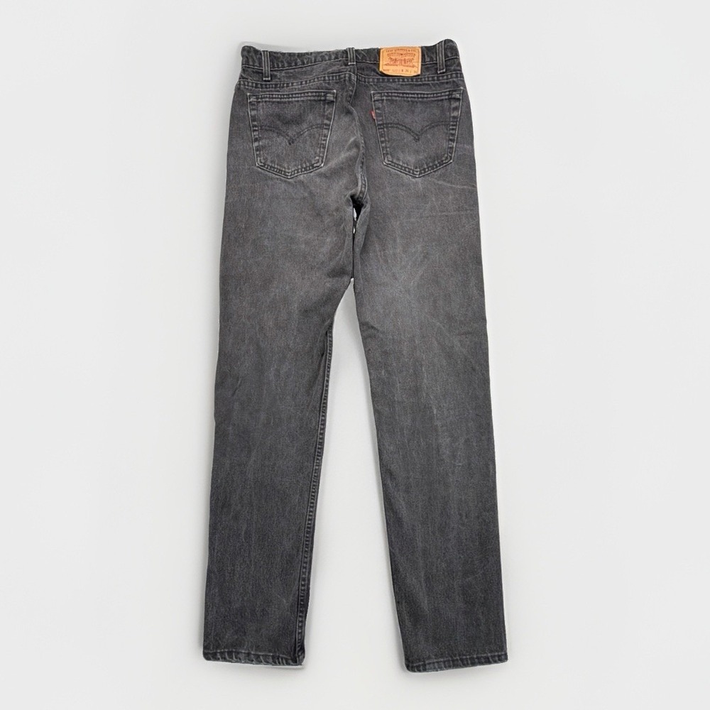 Vintage 90s Levi's 505 Jeans 90s Black Denim 36x36 (Fits 34x34) Straight Leg